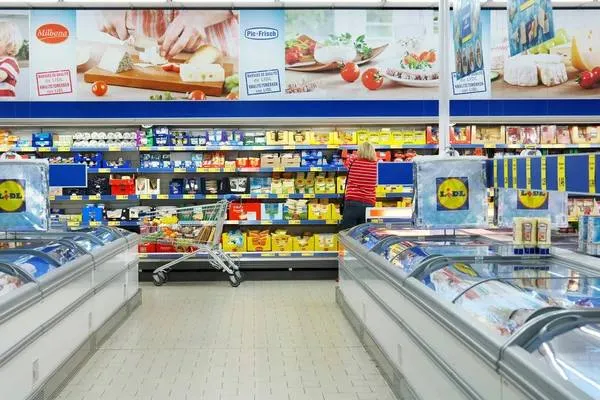 Lidl supermarket in Düsseldorf, Germany, built by KBS, photo 6 of 6